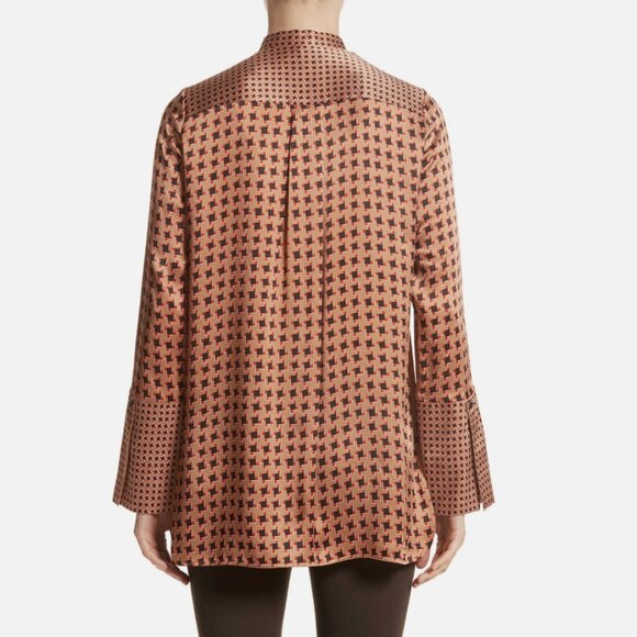 Lafayette 148 New York | Size L | Desra Highgate Silk Tunic Top - Picture 2 of 12